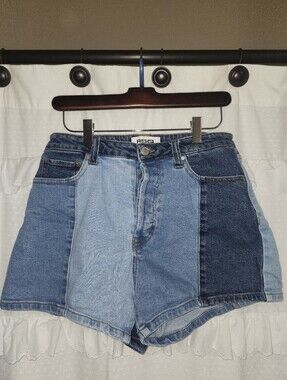 RSQ Two-Toned Medium Jean Shorts